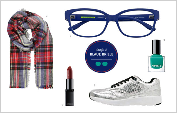 Brillen-Knigge / Farb-Knigge – Blaue Brille – Outfit 6