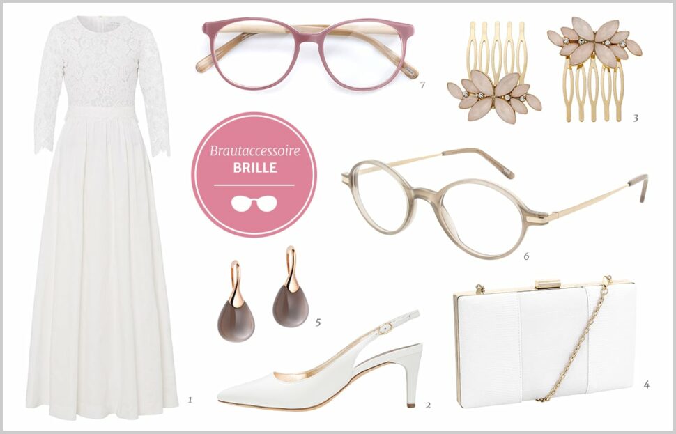Heiraten mit Brille Styling für die Braut Brillenstyling
