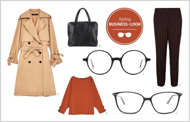 Schwarze Brille Business-Look 2017