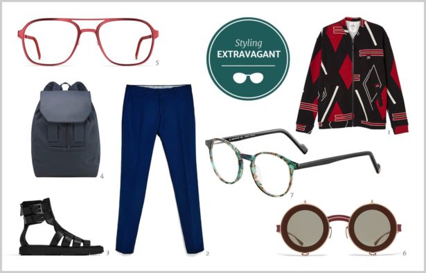Herrenbrille Styling extravagant