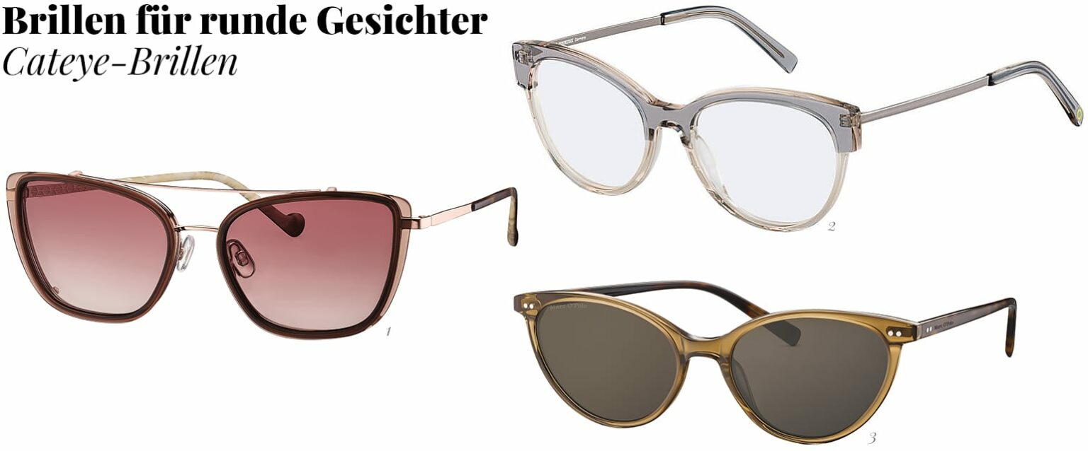 Gesichtsform Rundes Gesicht Brillenstyling