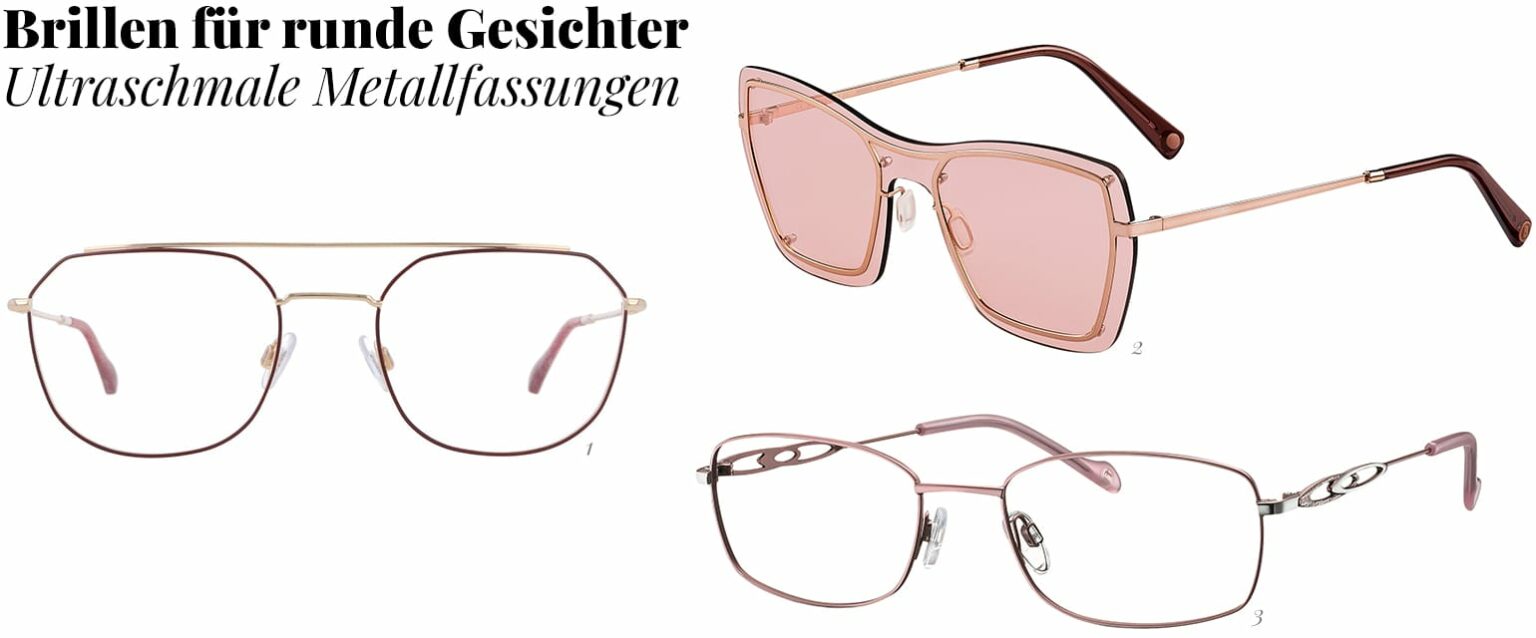 Gesichtsform Rundes Gesicht Brillenstyling