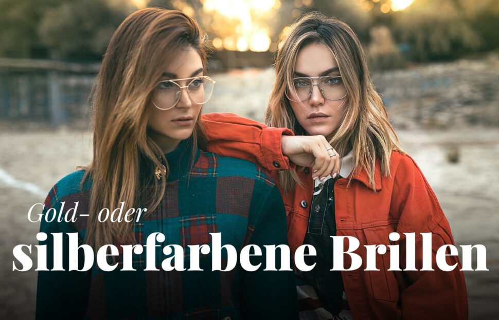 Gold- oder silberfarbene Brillen 2021