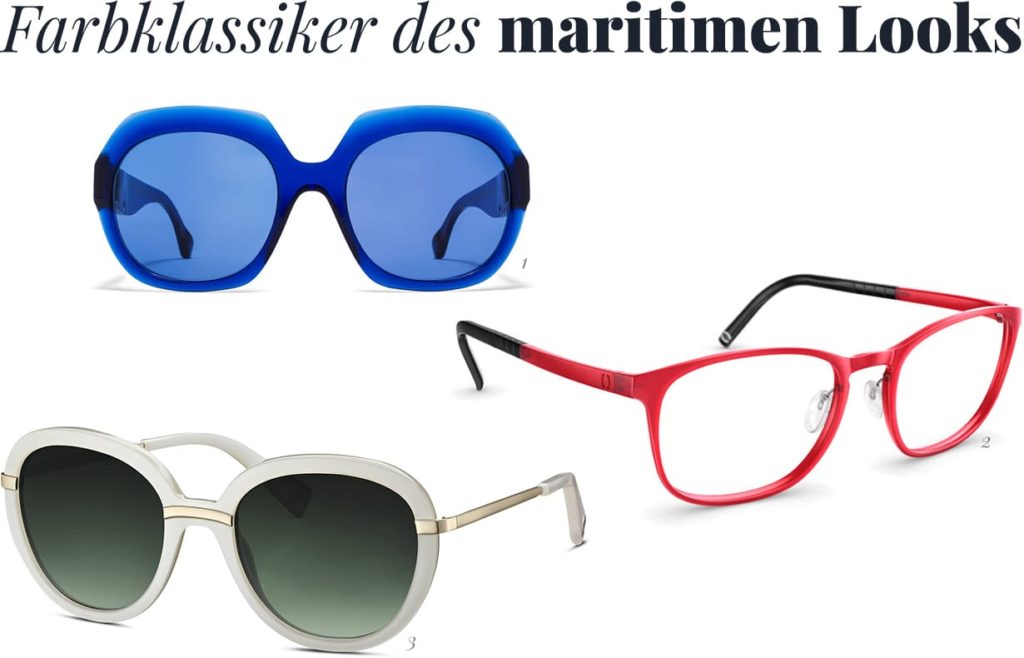 Brillen-Farbklassiker für den maritimen Look