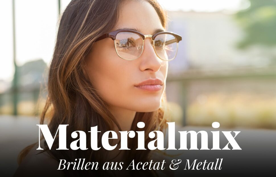 Brillen aus Acetat und Metall