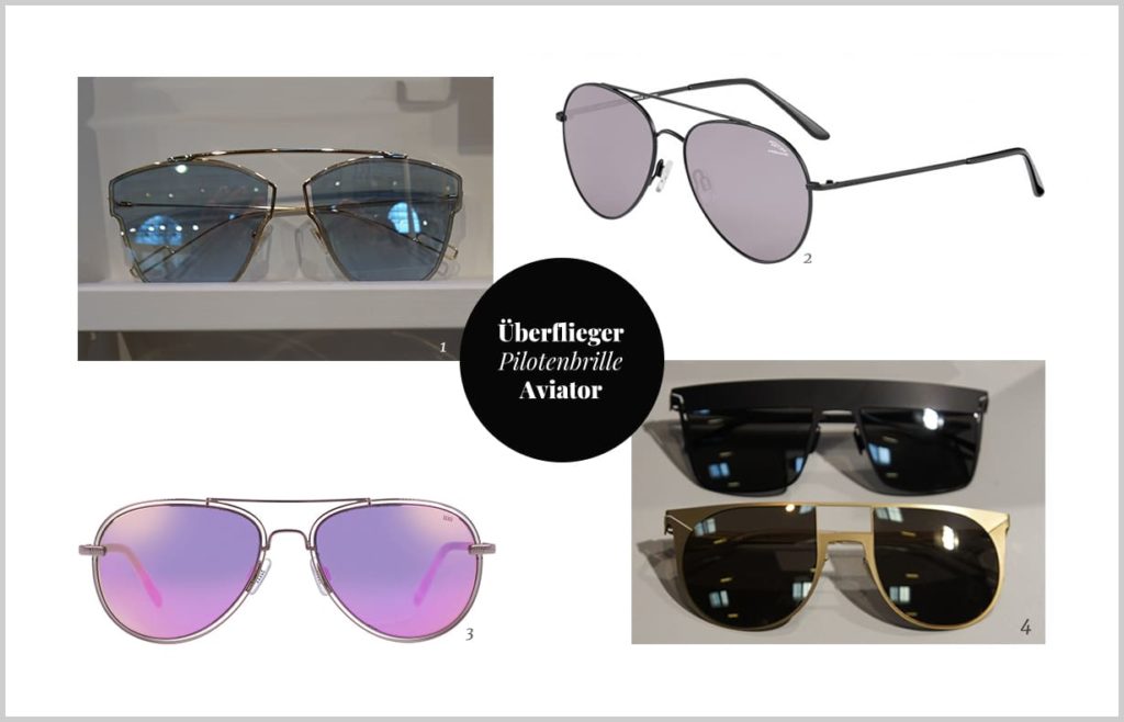 angesagte Sonnenbrillen 2018 Aviator